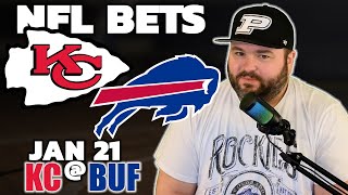 Chiefs vs Bills Bets NFL Division Playoffs Bets  Kyle Kirms Football Picks amp Predictions [upl. by Bible687]