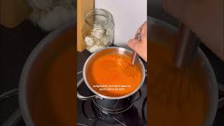 7 Tage • 7 Suppen 1 Geröstete TomatenPaprikaSuppe 🍅 suppensaison vegan soup [upl. by Nevak]