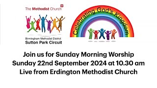 Join us for our Morning Worship Service from Erdington Methodist Church [upl. by Essam]