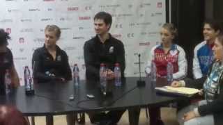 Ice Dance SD Press Conference at TEB  HubbellDonohue GillesPoirier StepanovaBukin [upl. by Sergo]