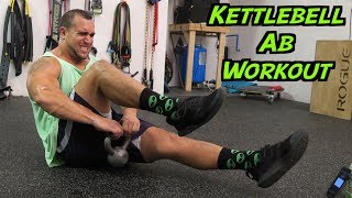 Intense 5 Minute Kettlebell Ab Workout [upl. by Ocicnarf]