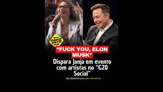 Janja dispara contra Musk noticias g20 shorts [upl. by Ekud]