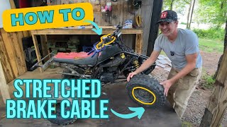 How To Adjust Stretched Front Cable Pull Brakes at the Hub Arm Everyone Misses This [upl. by Akyssej]