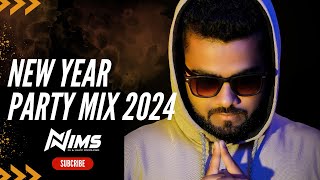 New Year Party 2024 Mix By DJ Nims  Non Stop Bollywood amp Punjabi Music [upl. by Drida]