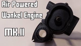 3D Air Powered Wankel Rotary Engine MkII Major Improvements [upl. by Fleurette]