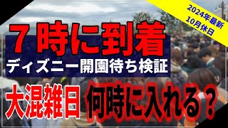 【大混雑日】ディズニーランドは7時到着は駄目？何時に入れるか紹介！ [upl. by Vanda]