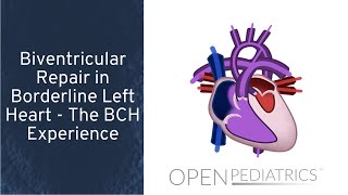 Biventricular Repair in Borderline Left Heart  The BCH Experience by S Emani  OPENPediatrics [upl. by Yeliab61]