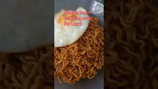 Wantan Mee  dumpling soup for lunch shortvideoviral food smallyoutubers [upl. by Hairam]