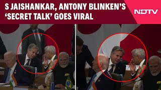 G20 Summit 2024  US Secretary Of State Antony Blinken EAM S Jaishankars ‘Secret Talk’ Goes Viral [upl. by Aldredge834]