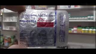 Tranefit  500 mg tablet Tranexamic acid 500 mg tab Benifits side effects [upl. by Recnal475]