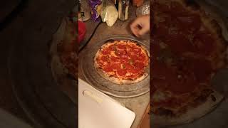 NY pizza Carbon oven Creative slicing [upl. by Ydnas]