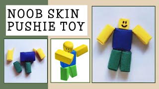 Pushie Toy DIY Roblox Noob Skin diy foryou craft felt plushtoys [upl. by Anirret]