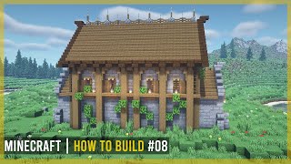 Minecraft Huge Medieval Storage  Warehouse Tutorial [upl. by Catherine921]