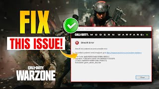 How to Fix COD Warzone DirectX Unrecoverable Error on PC  Encountered An Unrecoverable Error [upl. by Jacintha]