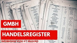 Welche Informationen liefert der Handelsregisterauszug einer GmbH  infobroker vlog 7 [upl. by Anrol814]