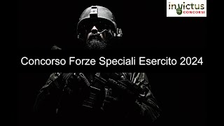 Concorso Forze Speciali Esercito 2024 [upl. by Rehtaeh491]