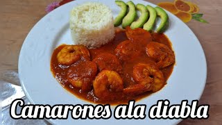 RECETA DE CAMARONES ALA DIABLA  CON CHILE CHIPOTLE [upl. by Jenni]