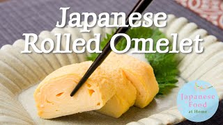 How to make a Japanese Rolled Omelet in the Kansai Style DashimakiTamago だし巻き卵 [upl. by Leirua810]