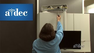 Adjust the Monitor Mount in Adec Inspire 591 Dental Cabinets [upl. by Bork]