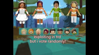 exploiting in total roblox drama but I vote randomly ⁉️ [upl. by Abdul593]