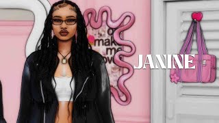 Janine Miller  SIM  CC Folder  The Sims 4 [upl. by Salomo]