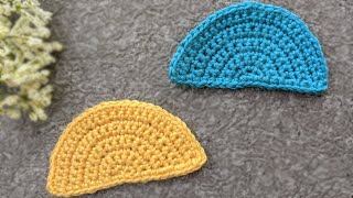 Crochet SemiCircle HalfCircle [upl. by Tirza]