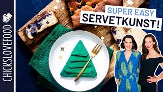 KERST SERVETTEN VOUWEN  CHICKSLOVEFOOD [upl. by O'Toole100]