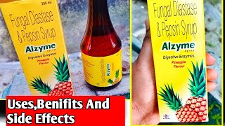 Alzyme Pineapple Flavour Syrup  Fungal Diastase And Pepsin Syrup UsesBenifits And Side Effects [upl. by Bibah]