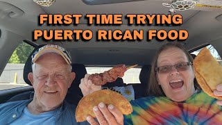 First time trying Puerto Rican Food puertoricanfood mukbang puertorico foodreview foodtruck [upl. by Ytsirhc]