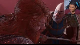 BeastBoyShub Reaction Thor Dead Scene 🤯😳 Odin Kill Thor BBS Play God Of War Ragnarok [upl. by Orapma]