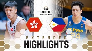 Hong Kong 🇭🇰 vs Philippines 🇵🇭  Extended Highlights  FIBA Asia Cup 2025 Qualifiers [upl. by Mcnair]