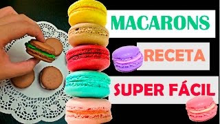 CÓMO HACER MACARONS RECETA SUPER FÁCIL  SORTEO  Colorfuljosy [upl. by Aihselat]