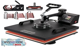 VEVOR Heat Press Machine 15x15Inch 8pcs 1050W Combo Digital Multifunctional Sublimation Heat Review [upl. by Fritts]