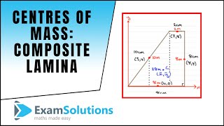 Centres of Mass  Composite Laminas 1 ExamSolutions [upl. by Atiran]