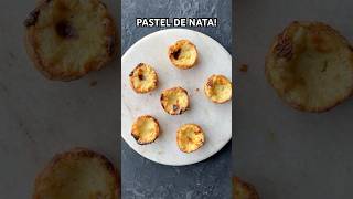 I recreated these epic Portuguese Egg tarts pastel de nata 😍 Recipe recreations from the world [upl. by Idnarb26]