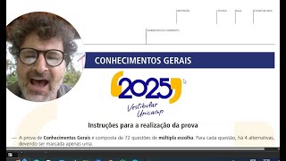 Correção e Comentários  Unicamp 2025  1ª Fase [upl. by Elleirad]