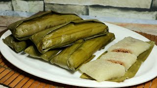 Cassava Suman With Bukayo Fillings  Suman Na Kamoteng Kahoy [upl. by Nicki]