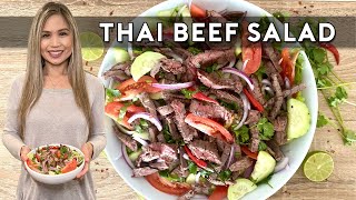 THAI BEEF SALAD  THE BEST THAI BEEF SALAD WITH LIME DRESSING [upl. by Libenson258]