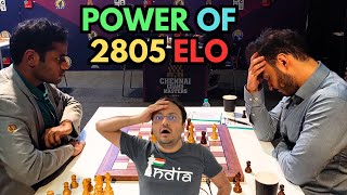 The power of 2805 Elo  Amin Tabatabaei vs Arjun Erigaisi  Chennai Grand Masters 2024 [upl. by Ttezil]