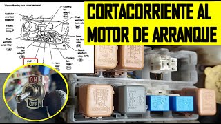 Como conectar un cortacorriente o kill switch al motor de arranque explicado a detalle [upl. by Ahsilem]