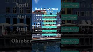 Brückentage 2025 für die nächste Reiseplanung [upl. by Akerdnahs]