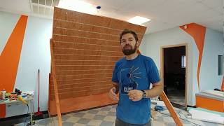 How to Make a Free Standing Climbing wall Systems Board [upl. by Lyrehs]