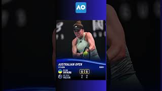 Tennis WTA Australian Open 2024 Round of 128 Svitolina vs Preston 20 shorts [upl. by Swirsky]