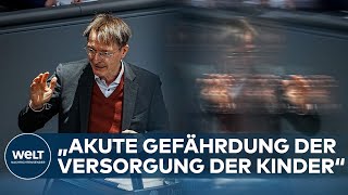 KLINIKEN ÜBERLASTET  Lauterbach „Akute Gefährdung der Versorgung der Kinder“ [upl. by Kevon275]