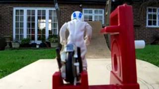 Evel Knievel Stunt Cycle Windy Day Jump 2 [upl. by Yerffoj261]