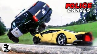 BEST OF POLICE CHASES 2024 Most Brutal Police Chases Epic Pit Maneuver amp Police Chase High Speed [upl. by Awahsoj]