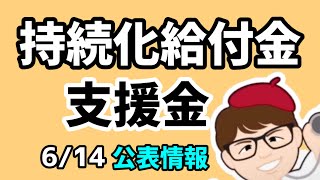 6月14日公表・持続化給付金・家賃支援給付金・一時支援金・月次支援金・事業復活支援金情報【中小企業診断士YouTuber マキノヤ先生】第1825回 [upl. by Amikahs]