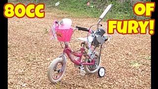 Tiny tiny bicycle with 80cc engine [upl. by Niras]