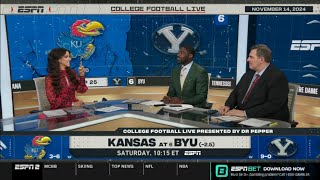 ESPN College Football Live  Sam Acho breaks down NCAAF Week 12 Colorado vs Utah Kansas vs BYU [upl. by Razal220]