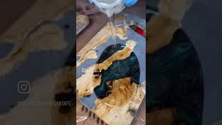 Oil Woods Epoksy table wood carpentry diywoodturning woodwork resinart woodworking art diy [upl. by Ytteb]